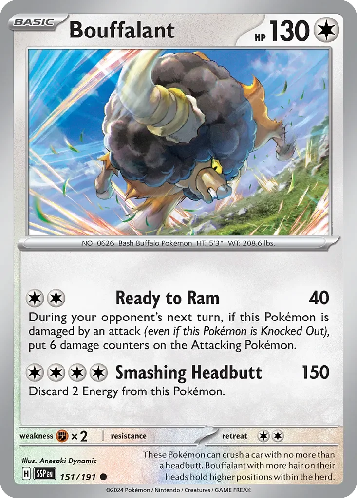 Bouffalant Reverse Holo
