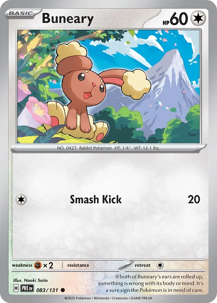 Buneary Reverse Holo