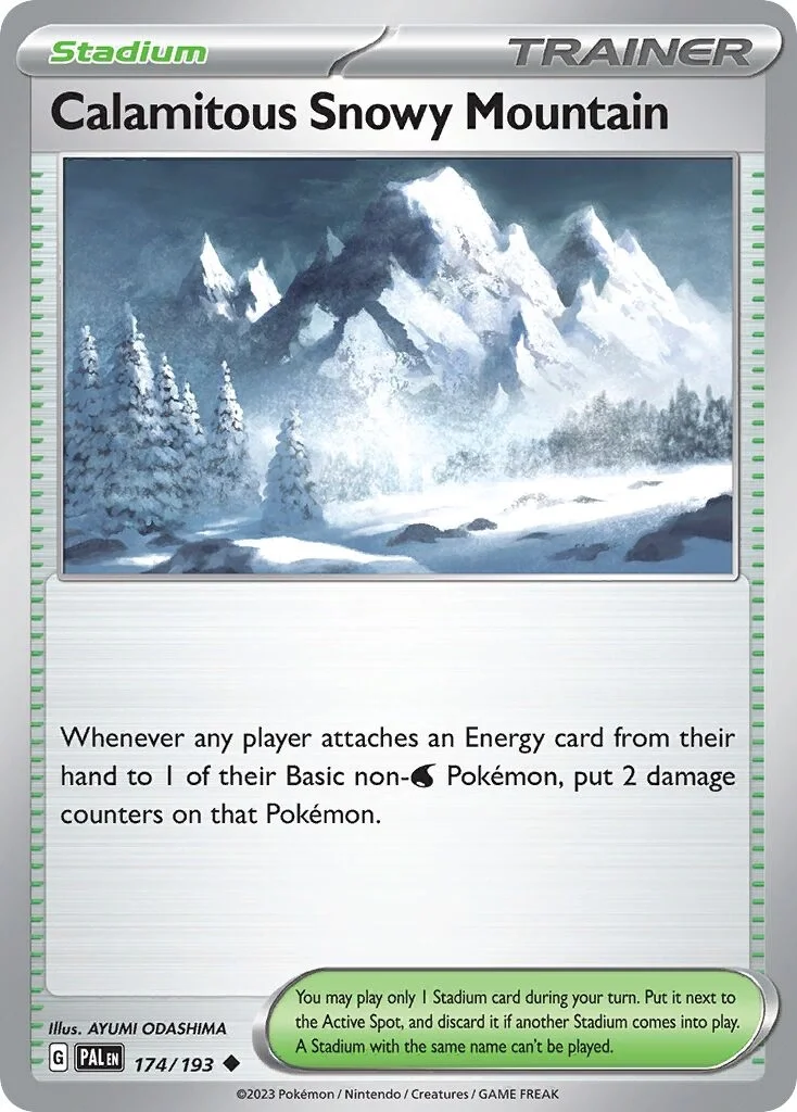 Calamitous Snowy Mountain Reverse Holo