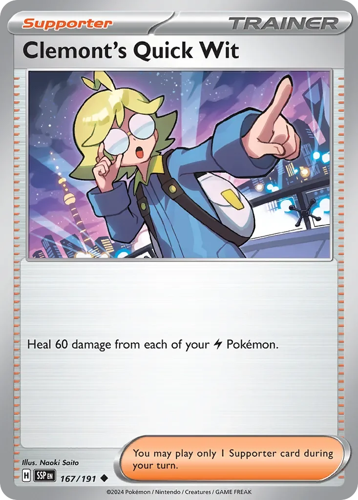 Clemont's Quick Wit Reverse Holo