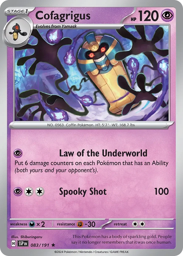 Cofagrigus Reverse Holo