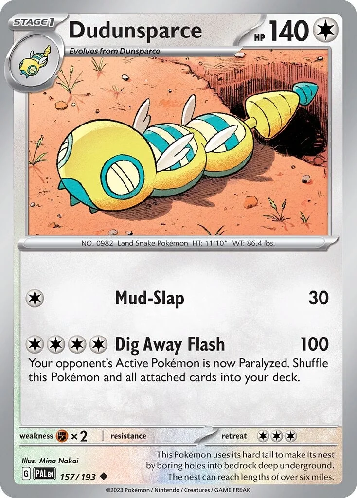 Dudunsparce Reverse Holo