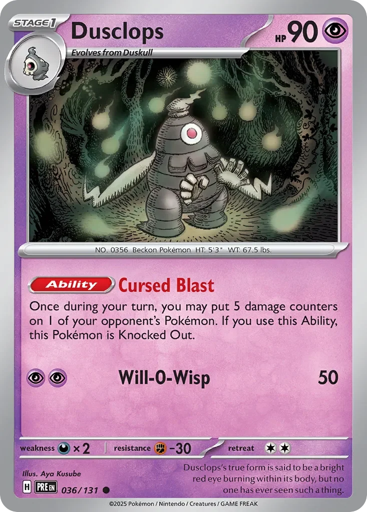 Dusclops Reverse Holo