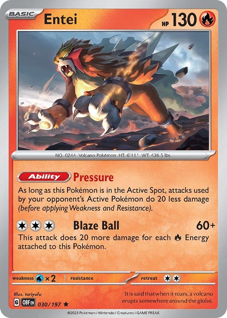 Entei Reverse Holo