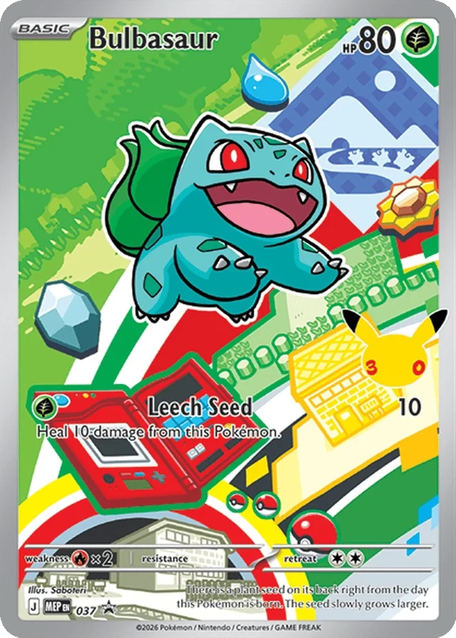 First Partner Bulbasaur 037 Mega Evolution Pokemon Promo