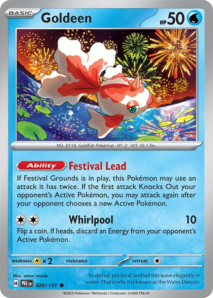 Goldeen Reverse Holo