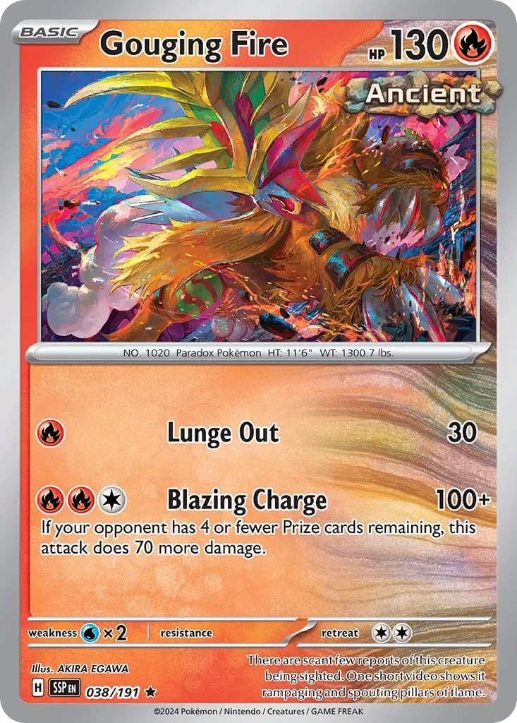 Gouging Fire Reverse Holo