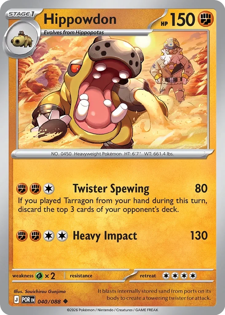 Hippowdon Reverse Holo