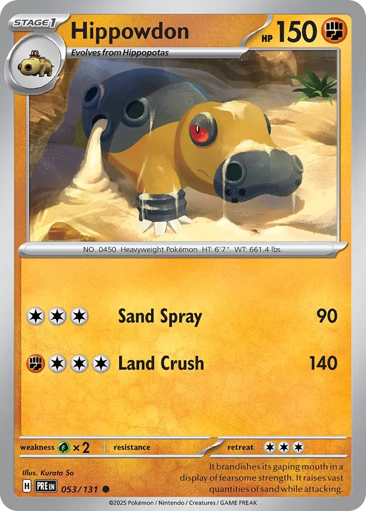 Hippowdon Reverse Holo