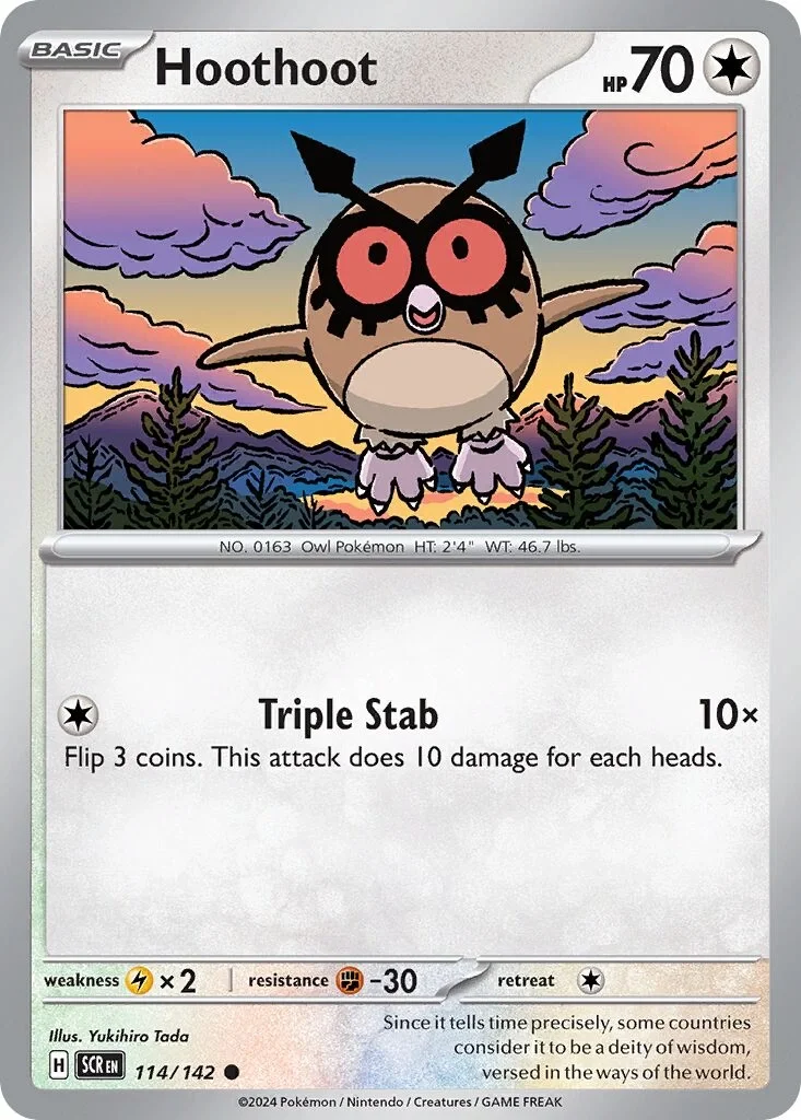 Hoothoot Reverse Holo