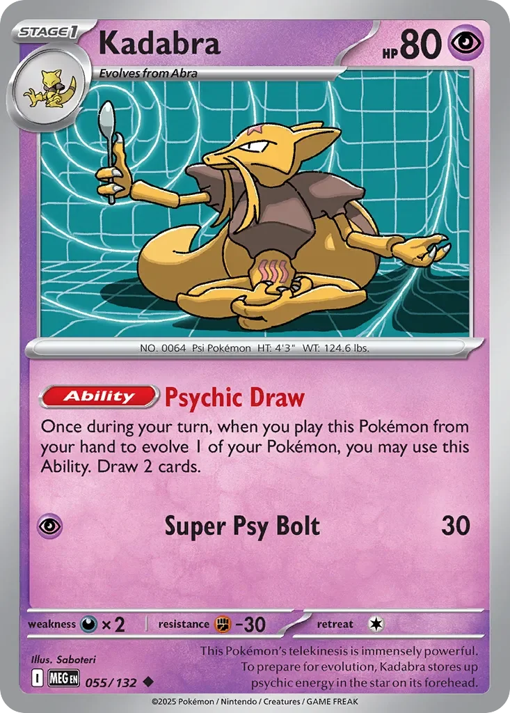 Kadabra Reverse Holo