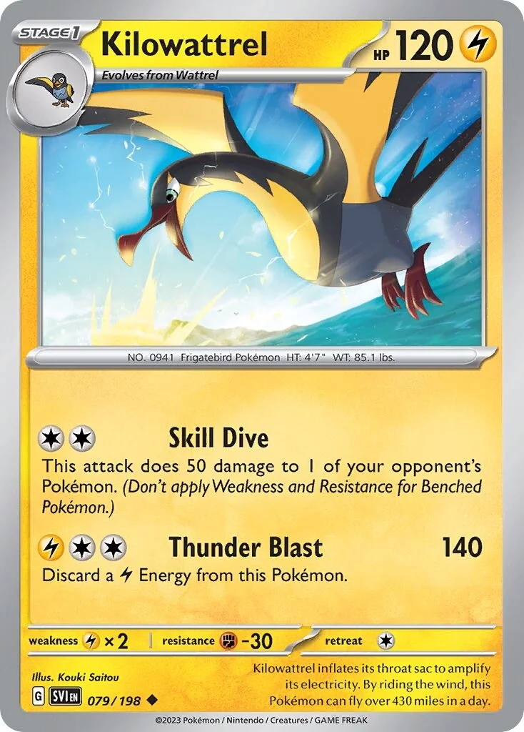 Kilowattrel Reverse Holo
