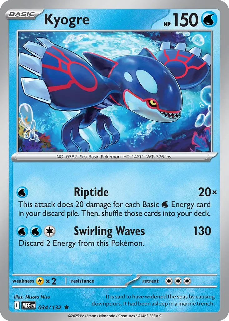 Kyogre Reverse Holo