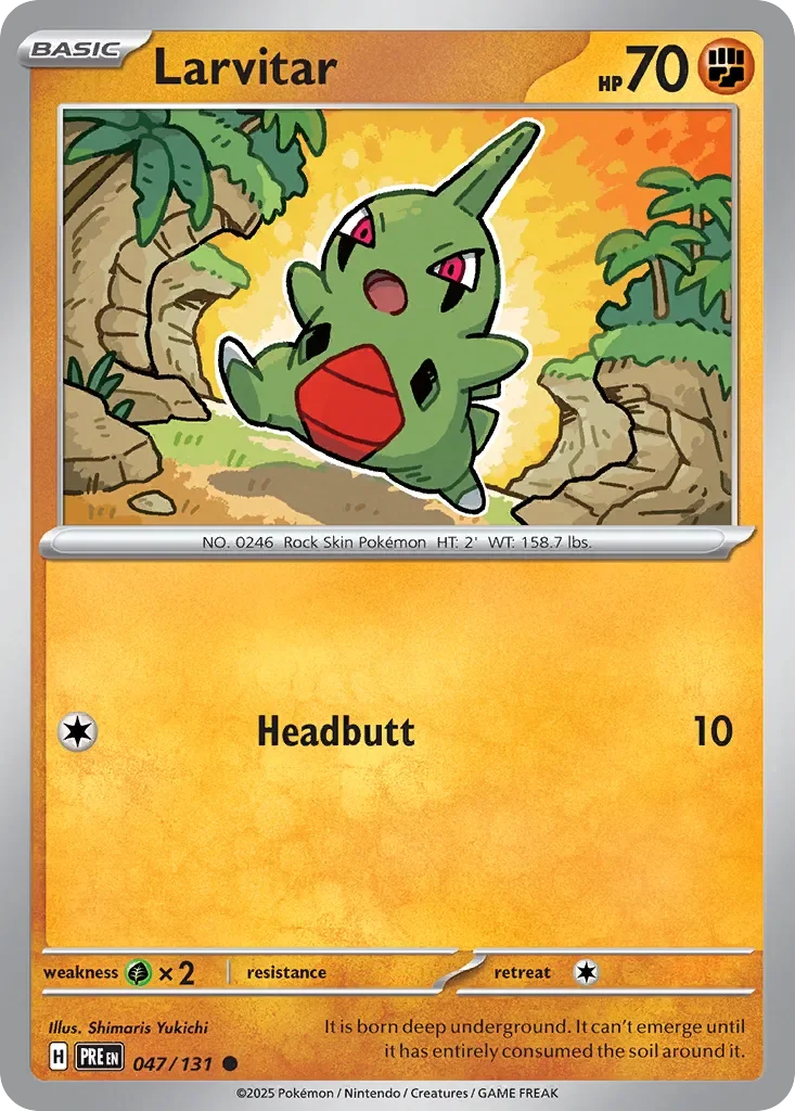 Larvitar Reverse Holo