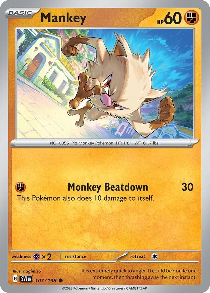 Mankey Reverse Holo