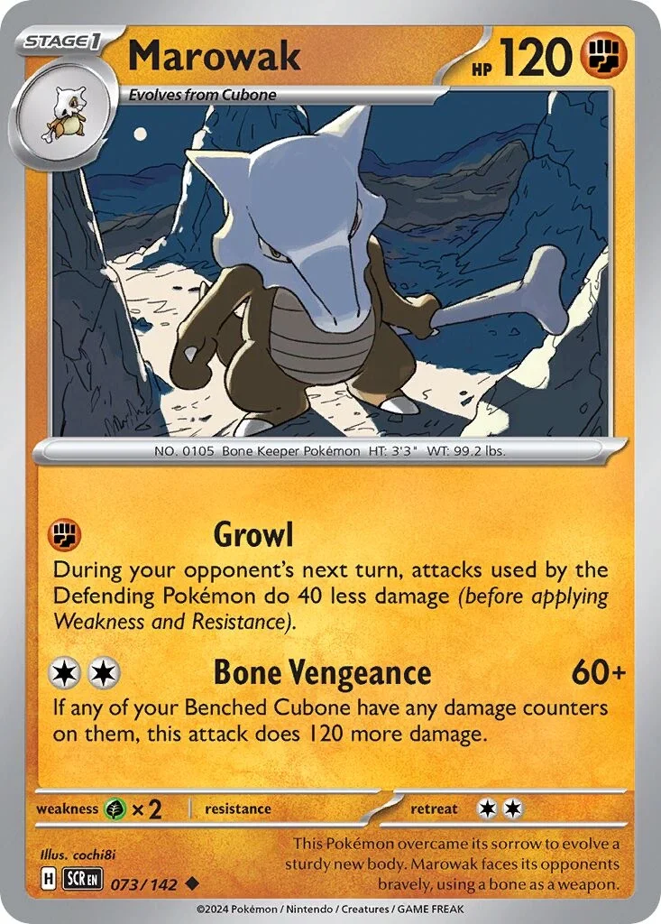 Marowak Reverse Holo