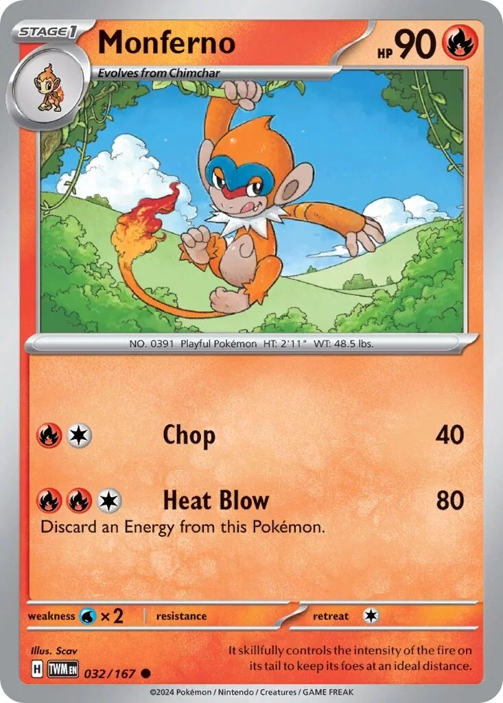 Monferno Reverse Holo