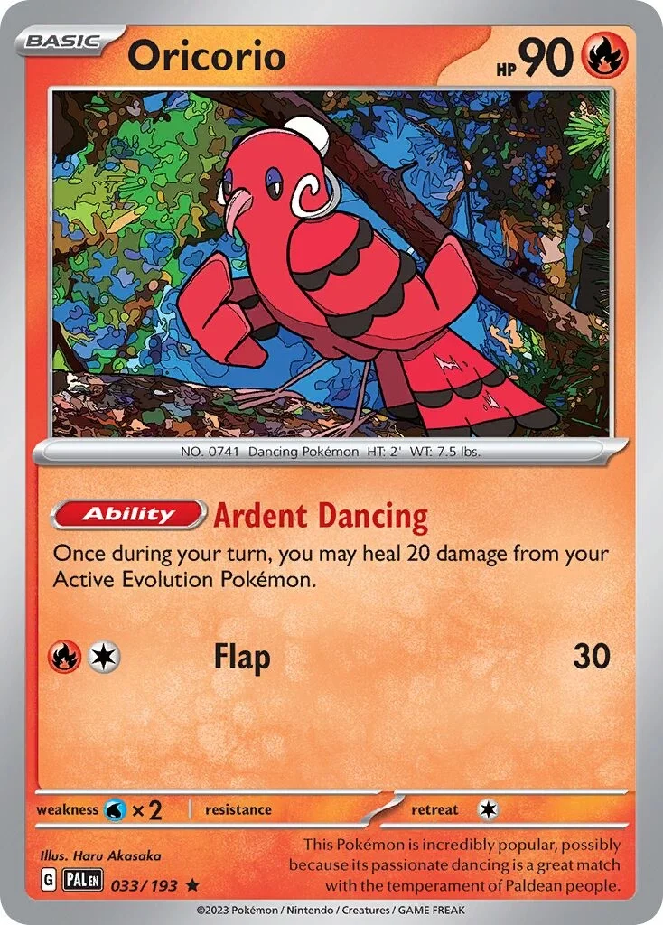 Oricorio Reverse Holo