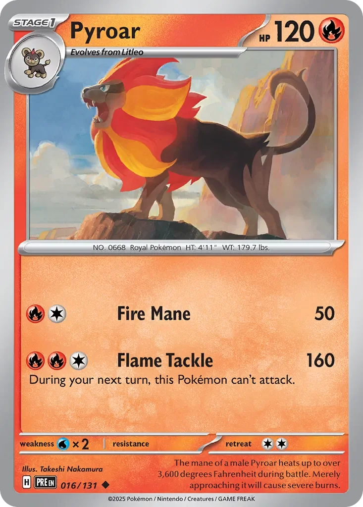 Pyroar Reverse Holo