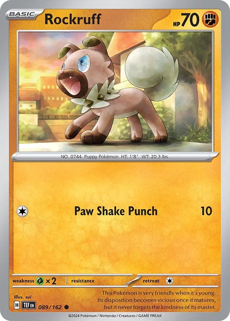 Rockruff Reverse Holo
