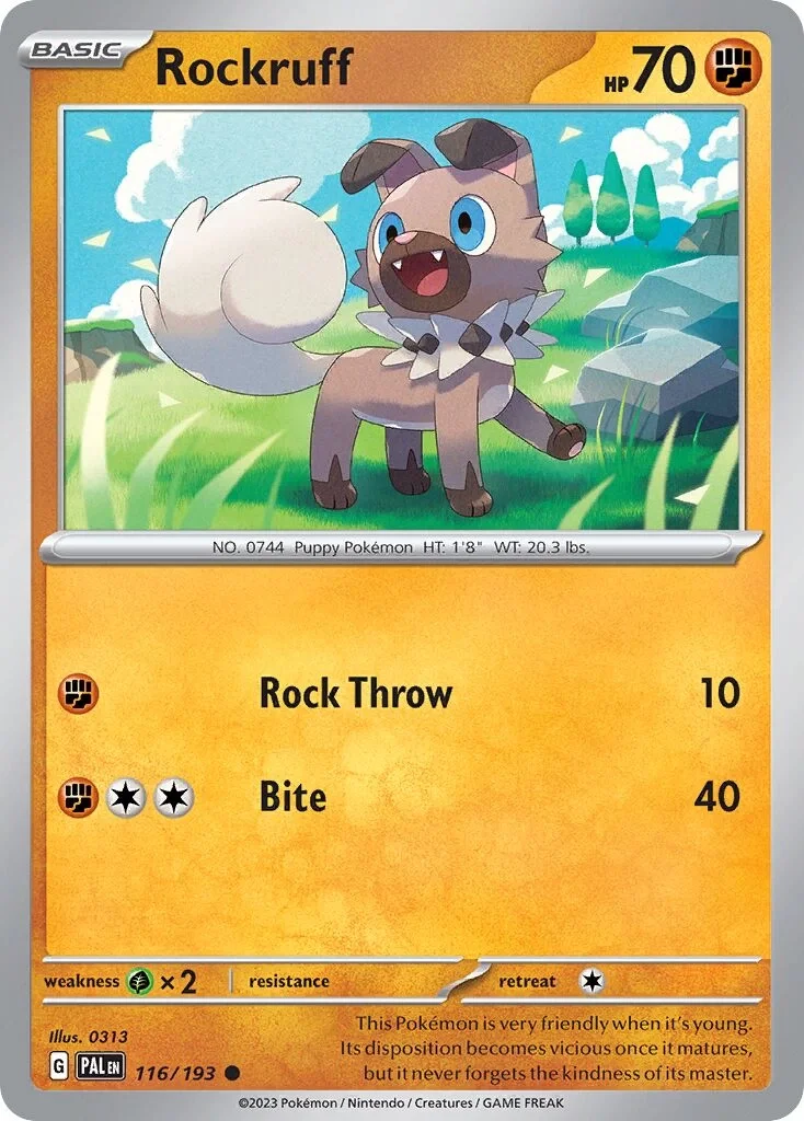 Rockruff Reverse Holo