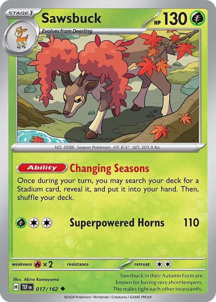 Sawsbuck Reverse Holo