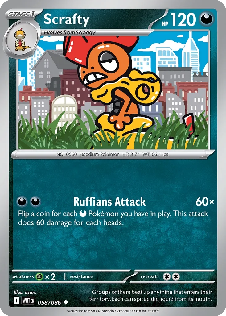 Scrafty Reverse Holo