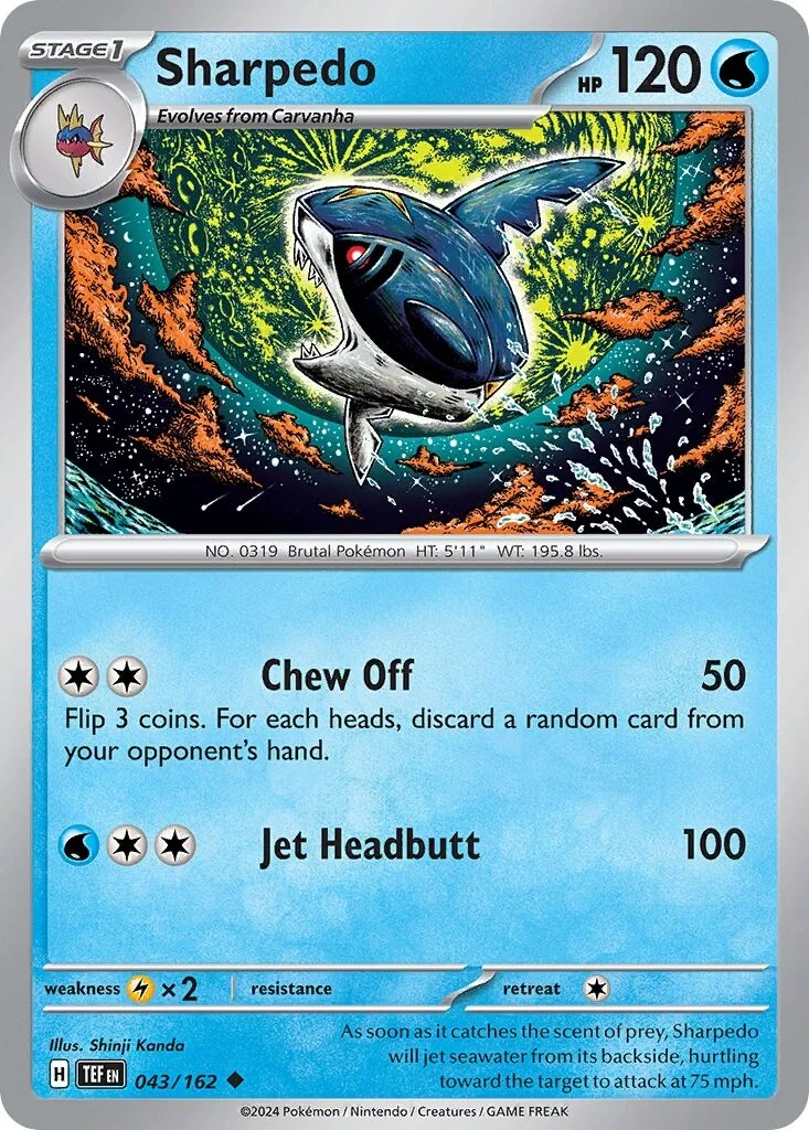 Sharpedo Reverse Holo