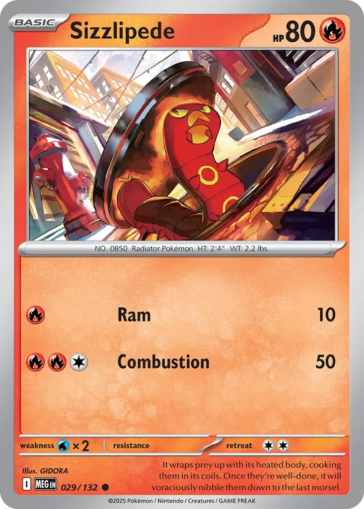 Sizzlipede Reverse Holo