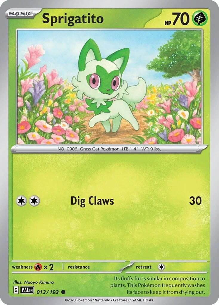 Sprigatito Reverse Holo