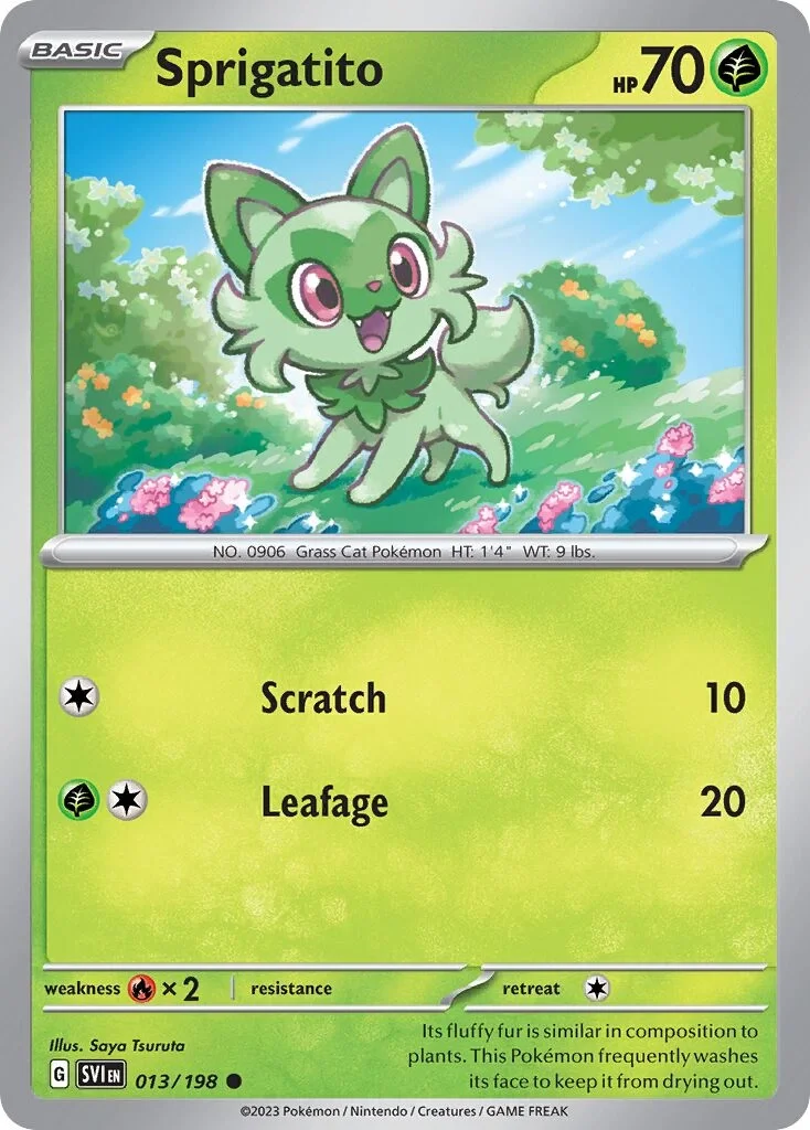 Sprigatito Reverse Holo