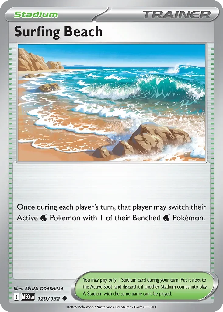 Surfing Beach Reverse Holo