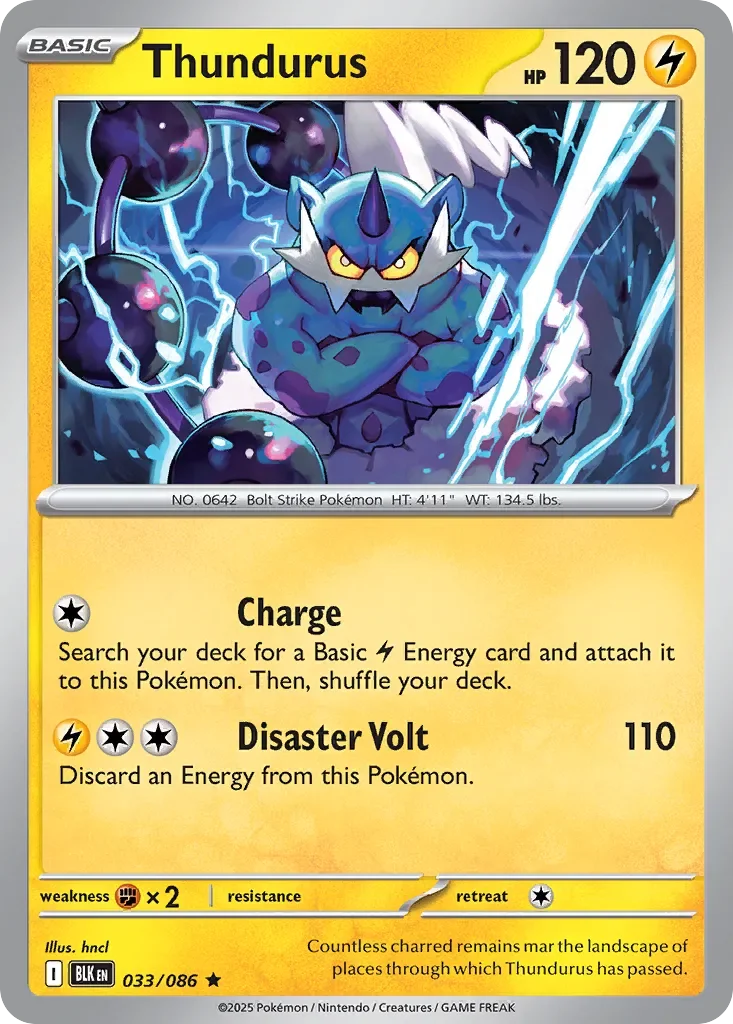 Thundurus Reverse Holo