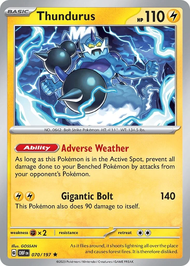 Thundurus Reverse Holo