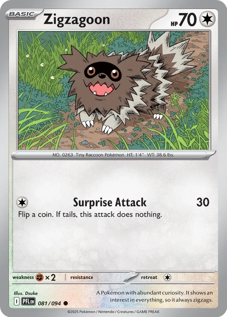 Zigzagoon Reverse Holo