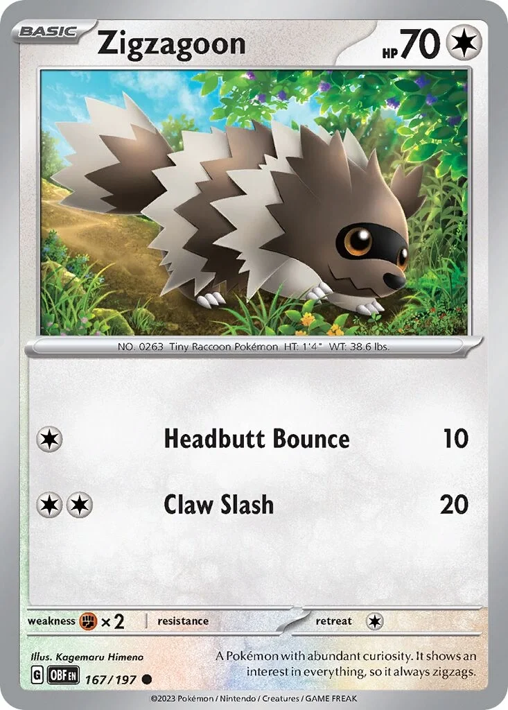 Zigzagoon Reverse Holo