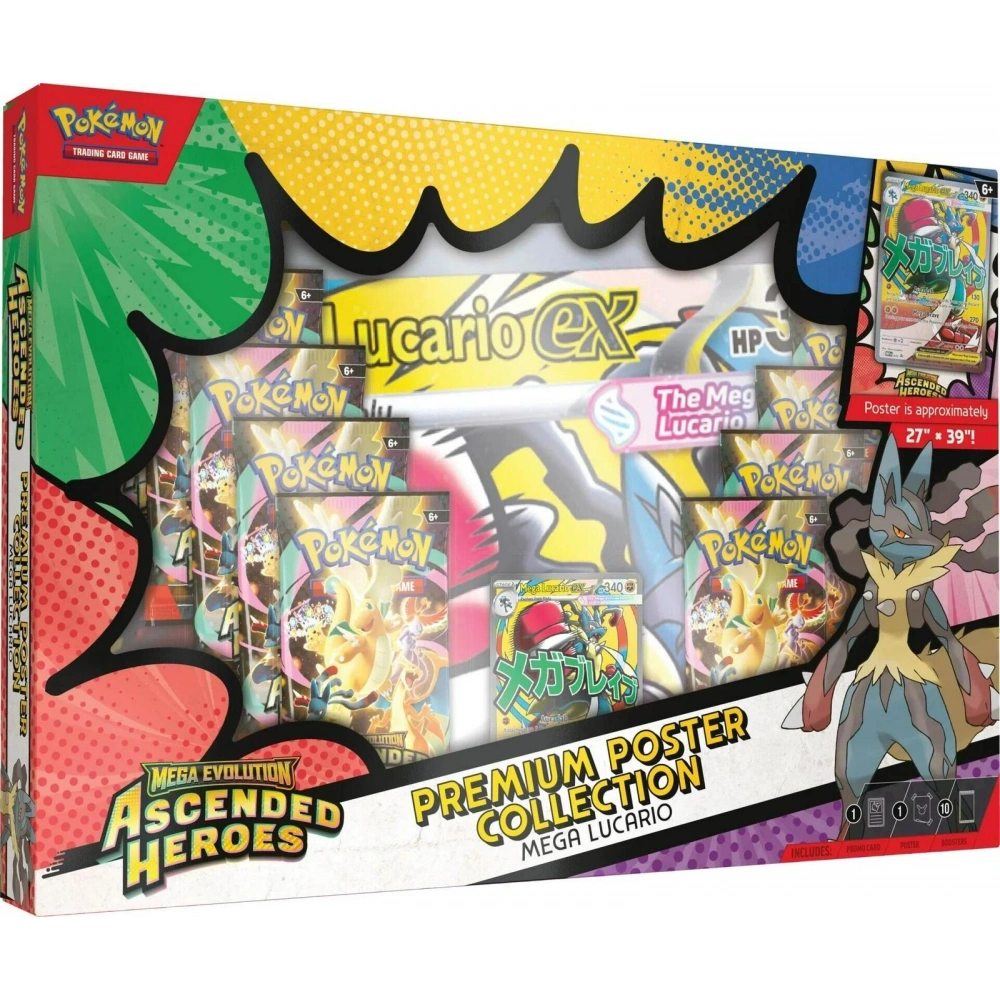Ascended Heroes Premium Poster Collection - Mega Lucario