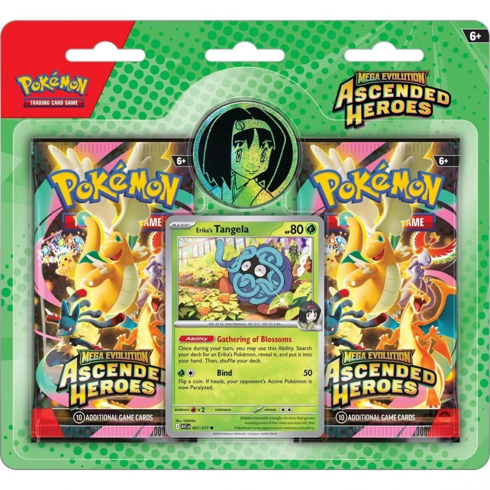 Ascended Heroes 2 Pack Blister Collection: Erika