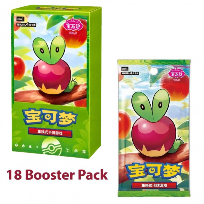 Pokémon Chinese Gem Pack Vol. 6 (CBB6C) Slim Booster Box (18 Pack)