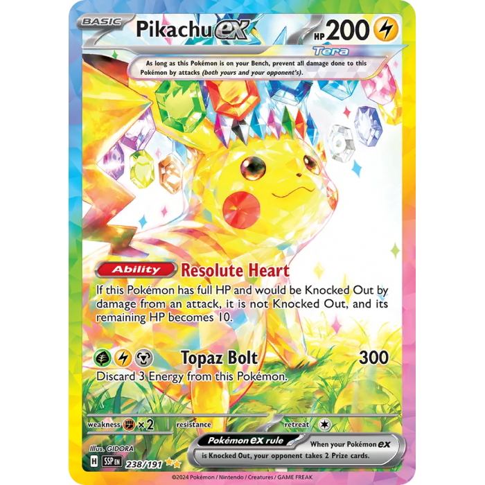 Pikachu ex 238/191 - Surging Sparks