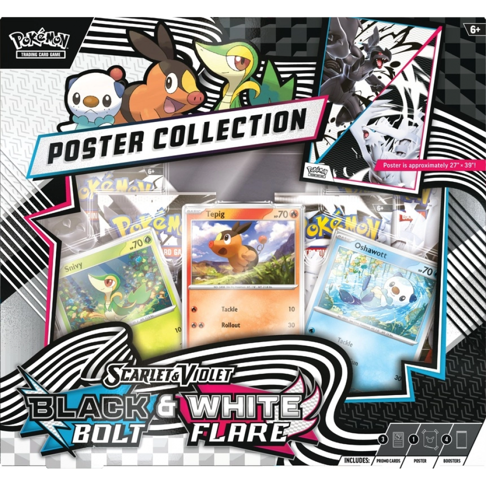 SV Black Bolt & White Flare Unova Poster Collection ürün görseli