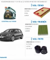 VOLKSWAGEN GOLF 7 1.4 TSİ ve 1.2 TSİ 105 HP MOTOR YAĞ BAKIM SETİ