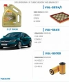 OPEL İNSİGNİA 1.6 TURBO BENZİN YAĞ BAKIM SETİ