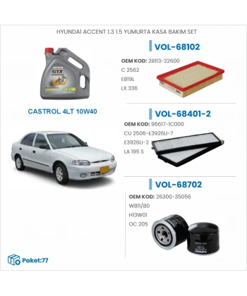 HYUNDAİ ACCENT 1.3 1.5 YUMURTA KASA BAKIM SETİ