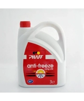 Phaff Antifiriz Kırmızı Organik 3 Lt 56 Derece