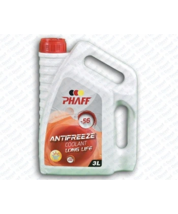 Phaff Antifiriz Kırmızı Organik 3 Lt -56 Derece