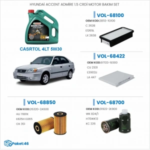 HYUNDAİ ACCENT ADMİRE 1.5 CRDİ MOTOR BAKIM SETİ