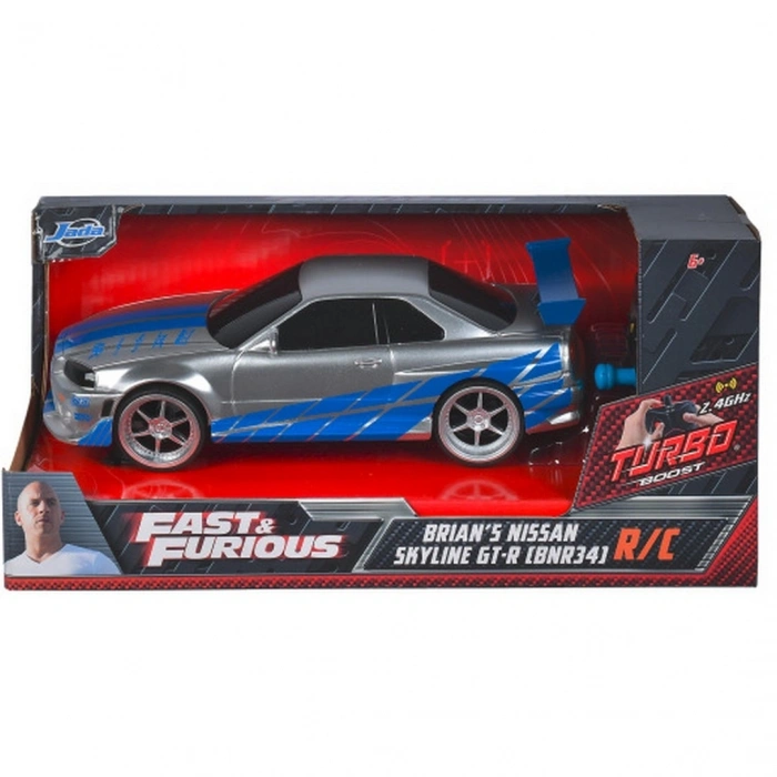 1/24 Uzaktan Kumandalı Fast  Furious Nissan Skyline GTR