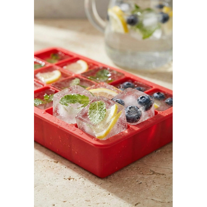 15 Hazneli Silikon Buz Kalıbı & Çok Amaçlı Buzluk Ve Dondurucu Organizeri 12x19 cm