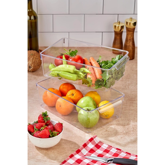2 Li Buzdolabı Organizeri & Buzdolabı Düzenleyici 4,5 lt